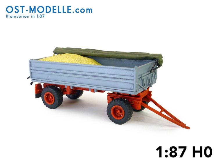 Preview: HW80.11 ND Kippaufbau offene Plane Getreideladung lll grau